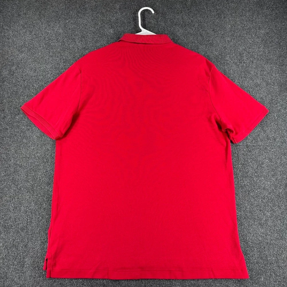 Polo Ralph Lauren Polo Shirt Mens L Large Red Short Sleeve Pony Logo Cotton